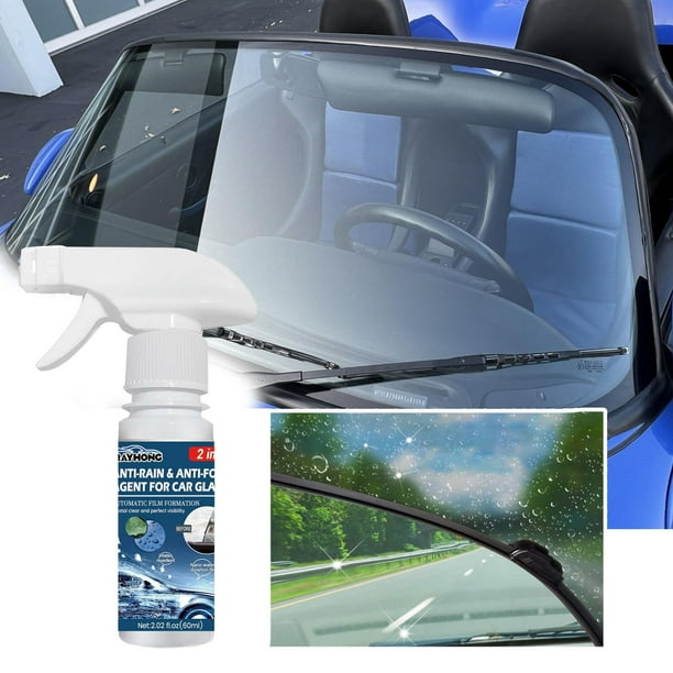 Limpiador de vidrios para autos, agente impermeable, aerosol para parabrisas, 60 ml.