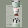 thumbnail image 3 of Termo de acero inoxidable, botella aislante hermética con vaso para beber, 3 of 5