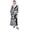 Black, variant on Women's Sherpa Fleece Chenille Robes Long Warm Plush Luxury Bathrobe Fuzzy Thicken Housecoat Jacquard Pattern 1PC Robe,M,Gray