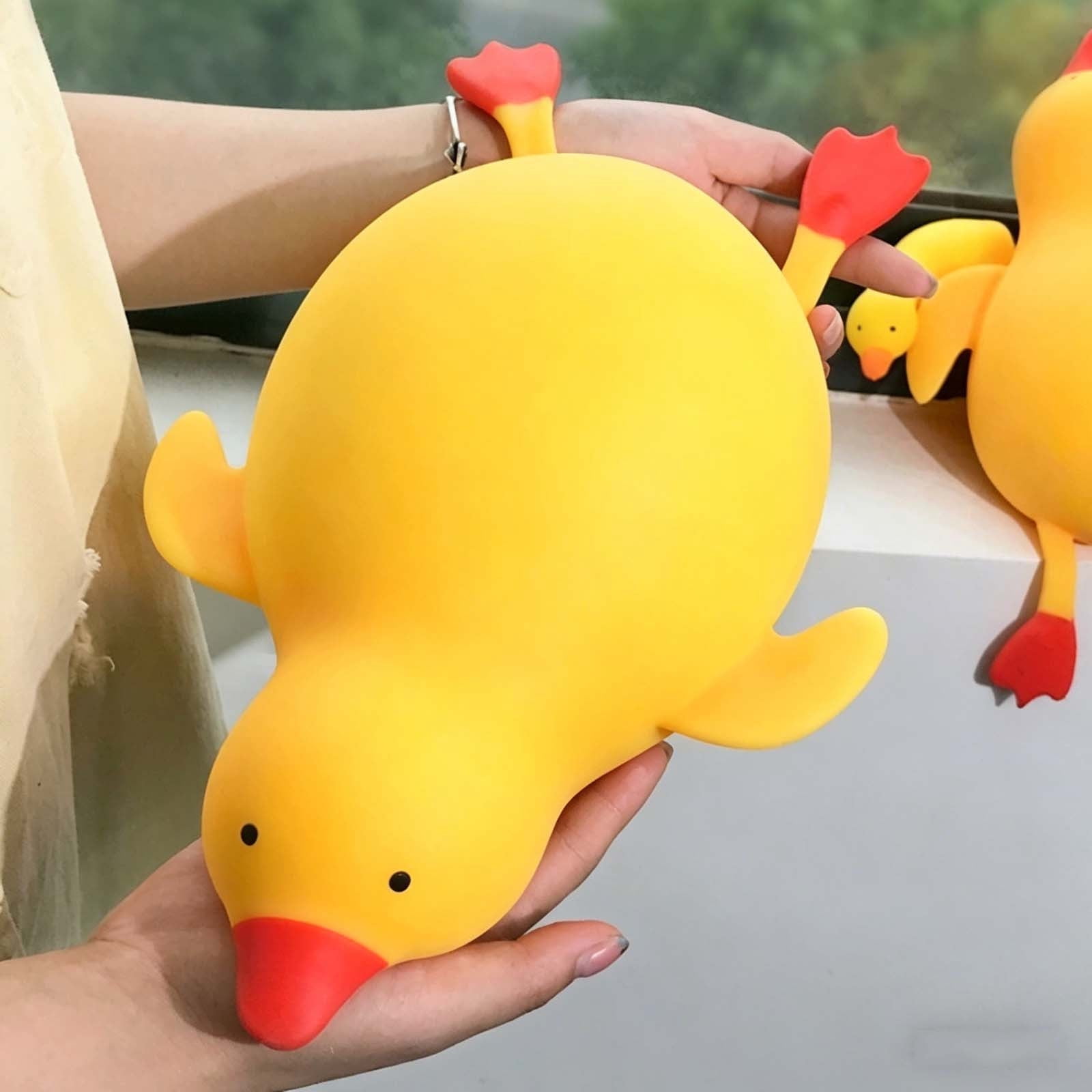 Stretchy Stress Relief Balls-Soft Slow Rising, Large Ducks Squeeze Ball Squishies Fidget Toys for Adults Party Favors Birthday Gifts