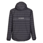 Killtec Men's Fedon Allover Packable Rain Jacket, Dark Gray \ Yellow,M - US