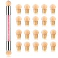 thumbnail image 1 of Pluma de esponja degradada para uñas ForSewian, pincel de pintura de uñas de doble cabeza con 20 piezas de cabezal de repuesto para diseño de arte de uñas, 1 of 5