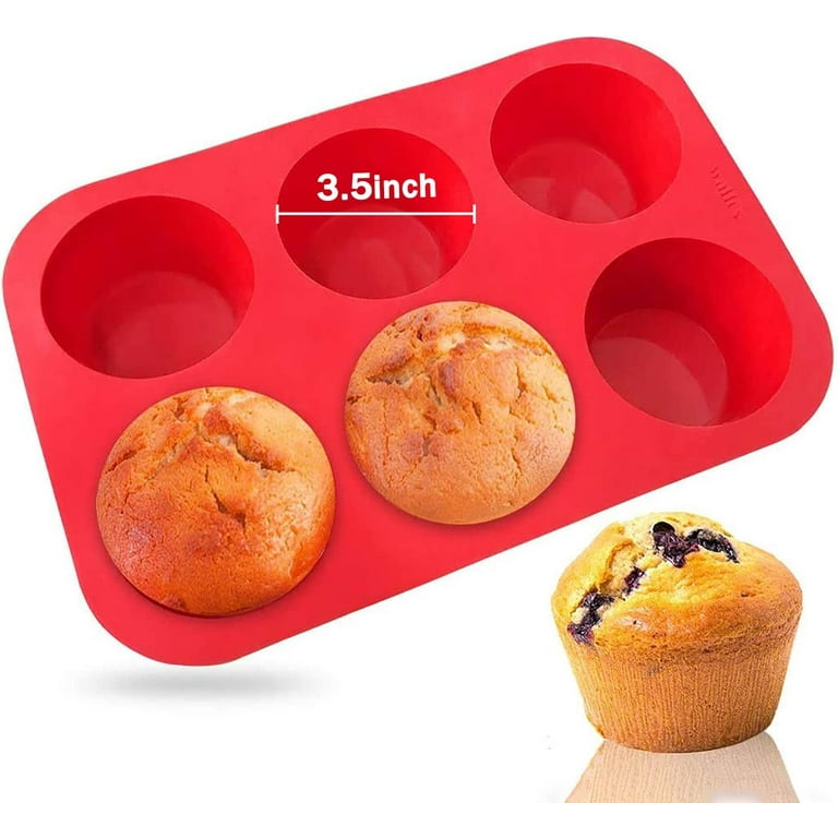 Walfos Silicone Mini Bread Baking Pan 6 Cavities Non-Stick Silicone Mini  Loaf Pans 3 pcaks Food Grade Baking Mold For Bread, Cakes, Muffin, Dough