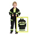 thumbnail image 2 of Aeromax Boys Black Green NEW YORK Firefighter Halloween Costume 18M-10, 2 of 2