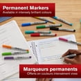 thumbnail image 2 of Sharpie Permanent Markers, Ultra Fine Point, Classic Colours, 8 Count, 2 of 5