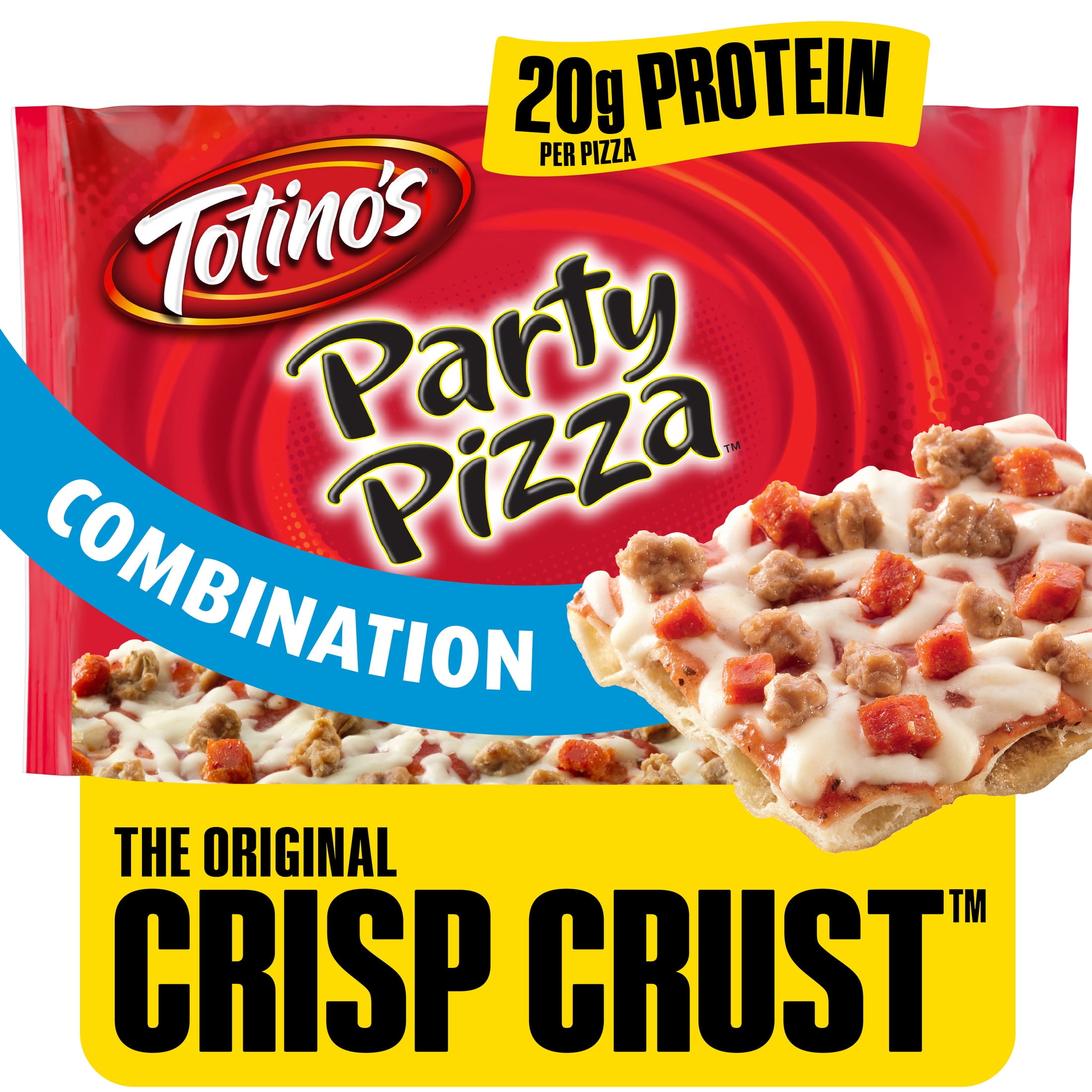 Totino's Party Pizza, Sausage, Thin Crust, 20g Protein - Walmart.com
