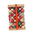 thumbnail image 3 of 74 bolas navideñas con purpurina Strade Fareast Limited Rojo Verde, 3 of 8