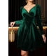 thumbnail image 1 of Vestido de terciopelo para mujer, elegante vestido de noche, vestido de cóctel de manga larga, vestido de invierno., 1 of 6