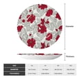 thumbnail image 2 of Gaeub Leaves And Anemone Flowers In Red Grey Print Ceramic Plate,Dinner Plates,Bone China Decorative Plates with Display Stand,Art Ceramic Ornaments for Wall Hanging Decoration-7in, 2 of 6