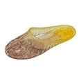 thumbnail image 2 of HOWPAY Slippers for Women Glitter Clear Flats Hollow out on Sandals Summer Beach Jelly Shoes Transparent Closed Toe Casual Slide Brown 41, 2 of 7