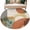 Multicolor, variant on Round Rug 5Ft Washable Non-Slip, Boho Geometric Circle Area Rugs for Living Room Bedroom, Farmhouse Orange Abstract Leaves Stripes Indoor Floor Mats Carpet Runner for Home Decor Aesthetic