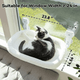thumbnail image 2 of Cat Window Perch, Cat Window Hammock Soft and Comfortable Window Seat Bed with Washable Cover,Simple Install and Easy Clean Upgraded Suction Cups Hold up to 40lbs,Suitable for Window Width Over 24in, 2 of 6