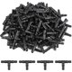 thumbnail image 1 of 100pcs Tee Connectors Irrigation System 1/4 Inch Barb Connector Drip Irrigation Tee Pipe - PVC Sprinkler Automatic Irrigation Watering System Tool Kit, 1 of 5