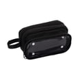 thumbnail image 2 of Large Capacity Pouch Case with 3 Zippers, Aesthetic Pencil Case Pouch, Cute Pencil Bag for Classroom Stationery Storage (Black), 2 of 9