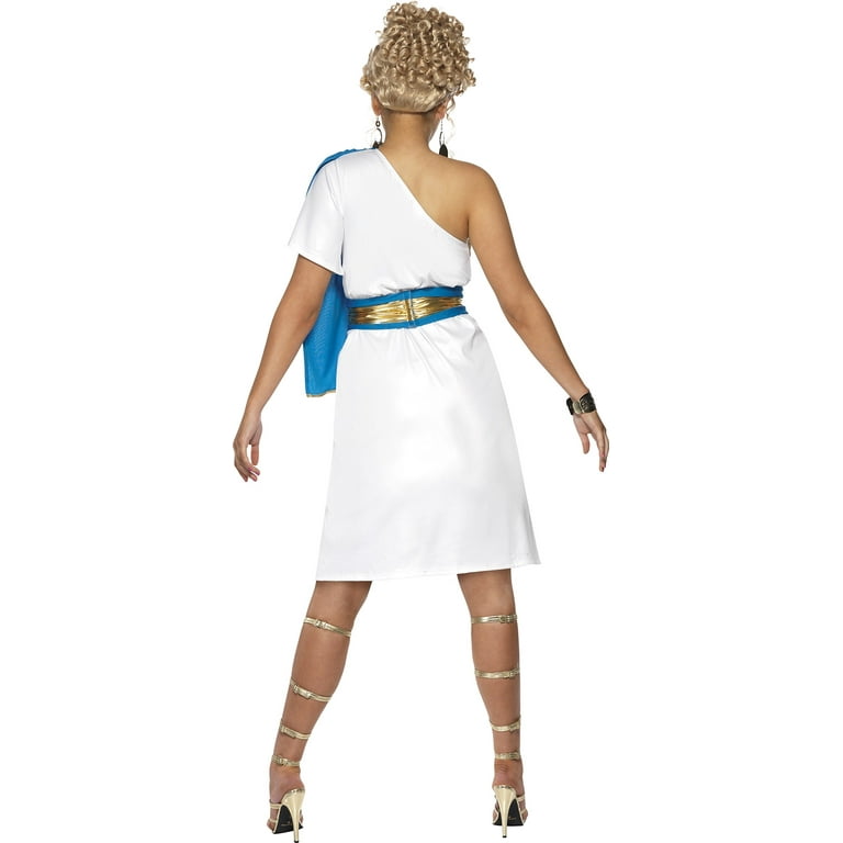 Roman Beauty Costume Adult White Blue Roman Beauty Costume Adult White Blue