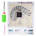 thumbnail image 4 of Wall Clock  Painting  Resin Rhinestone + Cloth Aesthetic Sense DIY  Clock Drawing  For DIY For  Painting Decoration DZ242, 4 of 8