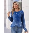 thumbnail image 6 of Zeagoo Womens Long Sleeve T-shirts Casual Fall Tunic Tops Work Fashion Cute Sweaters Button Design, 6 of 6