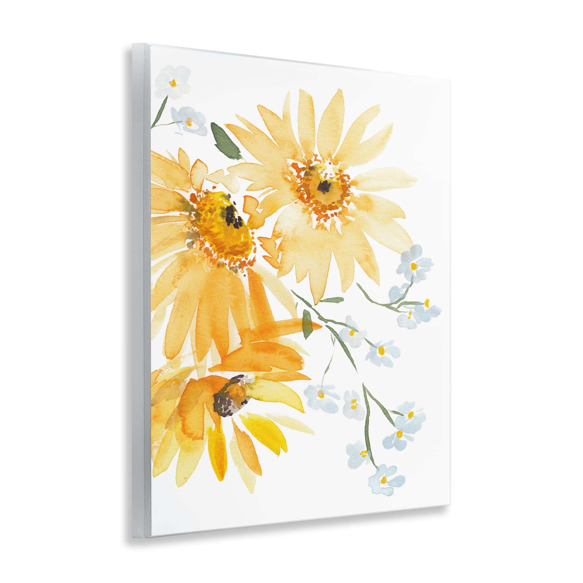 Stupell Industries Modern Yellow Daisies Botanical & Floral Painting Unframed Art Print Wall Art, 11 x 14