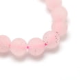 thumbnail image 2 of 5Strand Frosted Natural Rose Quartz Round Bead Strands 6mm Hole: 1mm 63~65pcs/strand 14.9~15.6 inch, 2 of 2