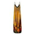 thumbnail image 2 of Qiylii Women Summer O-Neck Print Sleeveless Plus Size Pullover Long Dresses Spaghetti Strap Long Maxi Dress with Pockets, 2 of 4