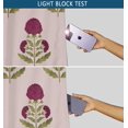 thumbnail image 6 of Vargottam Room Darkening Curtains - Blossom Pattern, Set of 2 Panels, 52" x 72" - Grommet-Top Blackout Window/Door Drapes for Bedroom, Nursery & Living Room - Red, 6 of 9