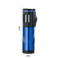 thumbnail image 3 of pvdgvd Outdoor Windproof Torch Lighter, Three Jets Flame with Adjustable Flame Control, Refillable & Safe for Camping, Hiking & Daily Use, 3 of 8