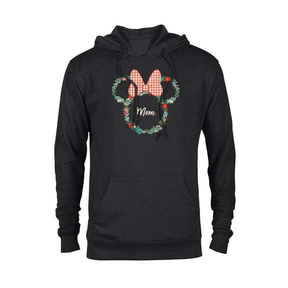 Disney Minnie Mouse Christmas Family Vacation Trip Mom - Pullover Hoodie for Adults - Customized-Black