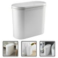 thumbnail image 2 of LEXSOMEO Plastic Trash Can with Lid Waste Basket Thin Trash Cans for Bathroom Living Room, 2 of 5