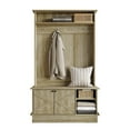 thumbnail image 3 of Castle Place Modern Hall Tree with Storage Cabinet, Light Oak, 3 of 11