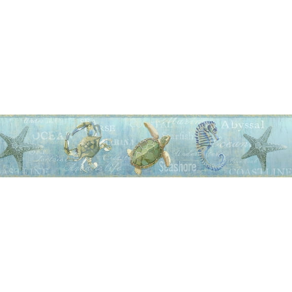 Chesapeake Coastal Aqua Newport Lagoon Border