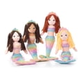 thumbnail image 4 of The Petting Zoo Mermaid Doll Plushie, Gifts for Girls, Ombrez Mermaid Stuffed Animals, Mermaid Plush Toy, Dark Skin, 12 Inch, 4 of 5