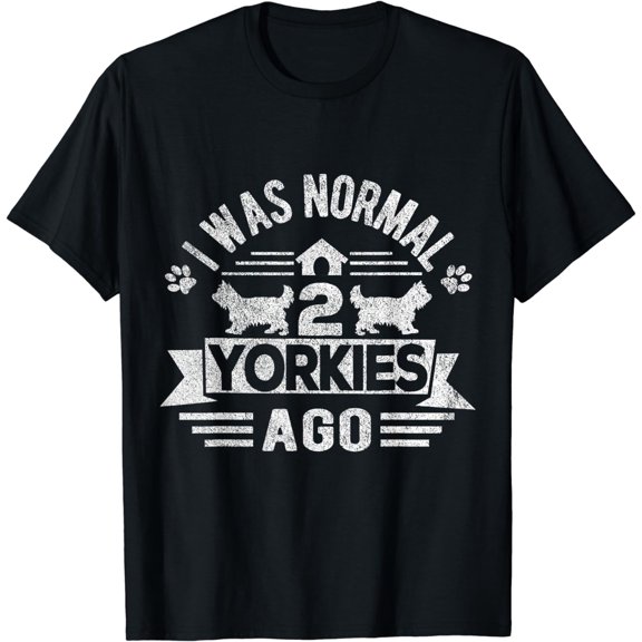 Two Yorkshire Terriers Dog Owner Yorkie Mom Yorkie Dad T-Shirt