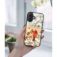 thumbnail image 5 of WIRESTER Shockproof Soft Rubber Cover Case for Apple iPhone 16 Plus 6.7" 2024, Red Cardinal Lovebird, 5 of 5