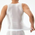 thumbnail image 2 of Men Oil Shiny Stretch Tank Top Sleeveless T-Shirt Sport Gym Running Undershirt, 2 of 10