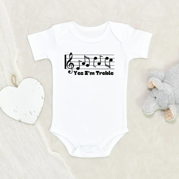 Newbabywishes - Mucisian Yes I'm Treble Baby Clothes for Boys and Girls - Newborn Baby Clothes