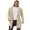 Khaki, variant on COOFANDY Men's Long Hooded Cardigan Shawl Collar Lightweight Open Front Drape Cape Overcoat with Pockets