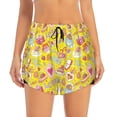 thumbnail image 2 of Gukieu Love Heart1 Print Women's Sports Shorts with Drawstring Elastic Waistband for Running, Yoga, Fitness-Large, 2 of 7