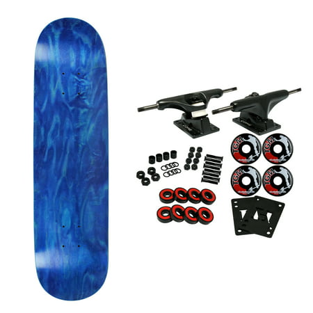 Moose Complete Skateboard STAINED BLUE 8.0" Black/Black