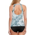 thumbnail image 2 of Women's Swimming Vest Women's Tankini Tops Swimming Vest for Women Soft and Smooth Suitable for Summer Beach Swimming Pool Parties L Cool White Flower, 2 of 7