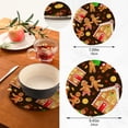 thumbnail image 2 of SKYSONIC 2 pcs Christmas Sweets Gingerbread Pot Holders Trivets, Heat Resistant Trivets,Funny Cookies Candy Cotton Thread Weave Mats for Hot Pads Pans Pot Bowl Teapot, 2 of 7