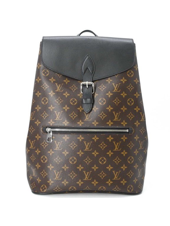 Pre-Owned LOUIS VUITTON Monogram Macassar Parc Backpack, Leather, Brown/Black, M40637