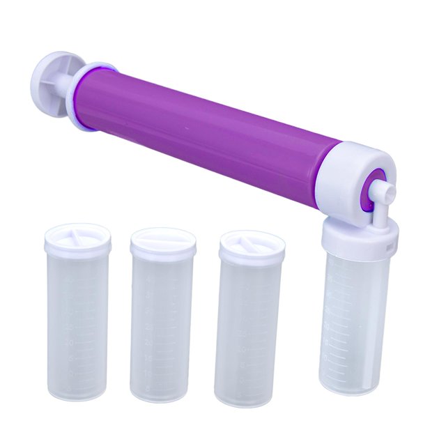 Plastic Multi-function Manual Cake Sprayer, Pastry Coloring, Purple