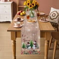 thumbnail image 2 of Christmas Table Runner 36 Inches Long Farmhouse Dress Scarves, Snowman Snowflake Xmas Tree Winter Wooden Dining Tablerunner for Coffee Table/Kitchen Island/Party Décor, Small 13" x 36", 2 of 8