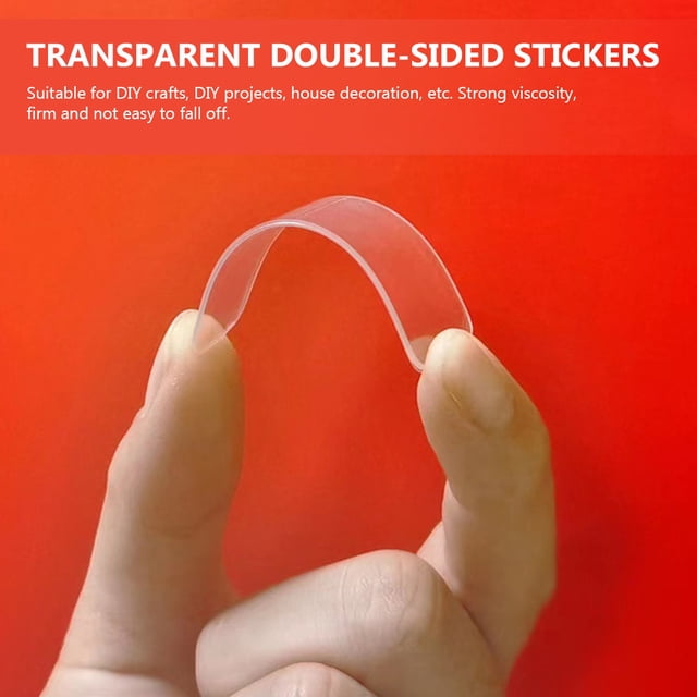 WEUVEB Transparent Double Sided Tape for Spring Festival Couplets with Strong Adhesive and Removable Design