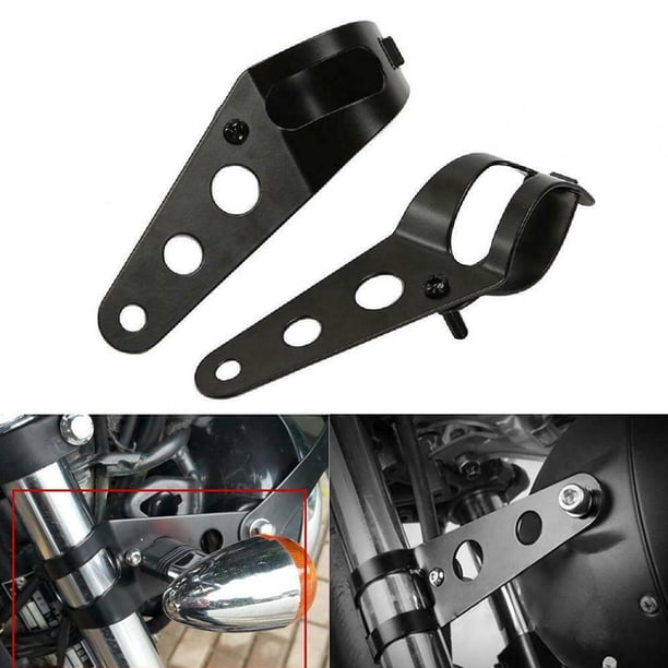 Soporte de faro soporte de faro accesorio de motocicleta 2 piezas soporte de faro universal soportes de faro de motocicleta oreja de horquilla para tubo de 35-43 mm/14-17 ANGGREK Otros