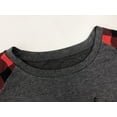 thumbnail image 3 of Womens Christmas Shirt Long Sleeve Plaid Sweatshirt Tops Loose Gnomes Graphic Tee Xmas Shirts M, 3 of 5