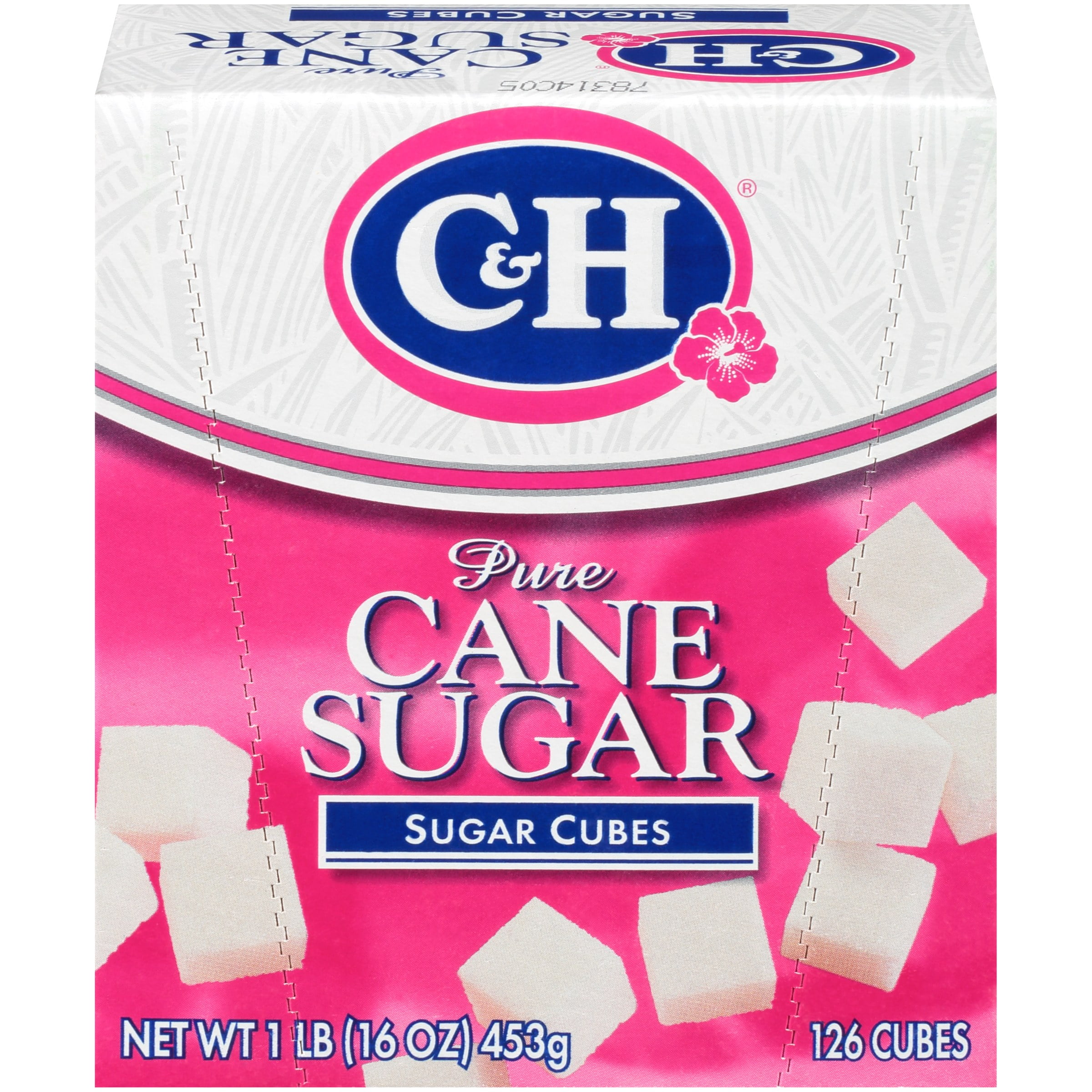 C&H Premium Pure Cane Sugar Cubes, 126 Cubes, 1 lb