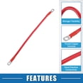 thumbnail image 3 of Unique Bargains 6 AWG Battery Cable 30cm 1FT 6 AWG Gauge Car Battery Inverter Cable with 5/16 Inch Lugs Pure Copper Red, 3 of 7