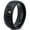 Black Dome Polish Tungsten, variant on Tungsten Police Cop Authority Crest Badge Band Ring 8mm Men Women Comfort Fit Black Dome Brushed Polished