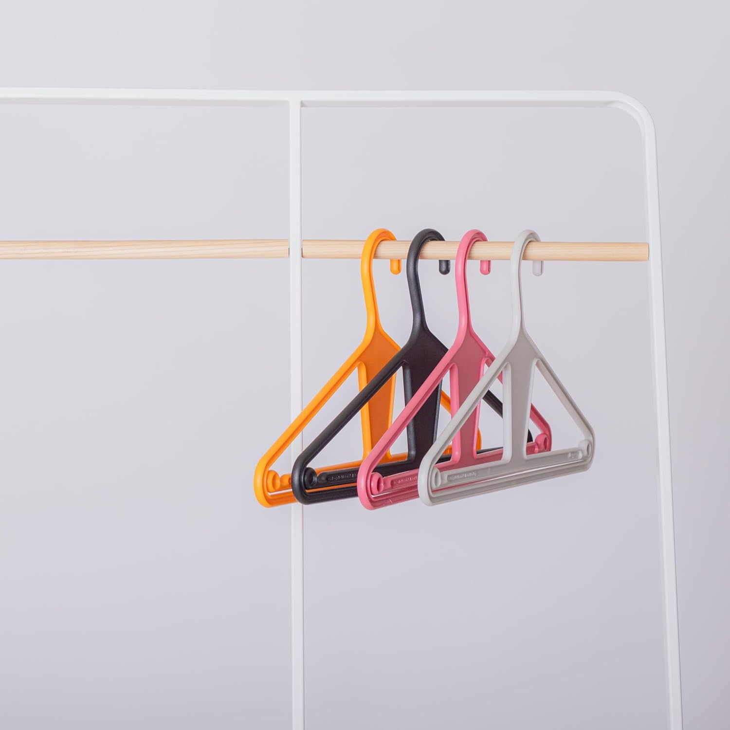 Kangaroo™ 100% Recycled Strong Clothing Hanger, Pants, Shirt, Jacket - Patented (Charcoal 10-Pack)